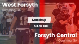 Matchup: West Forsyth High vs. Forsyth Central  2019