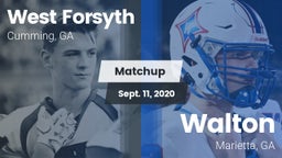 Matchup: West Forsyth High vs. Walton  2020