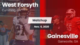 Matchup: West Forsyth High vs. Gainesville  2020