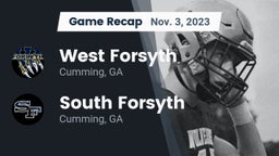Recap: West Forsyth  vs. South Forsyth  2023