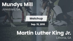 Matchup: Mundys Mill HS vs. Martin Luther King Jr.  2016