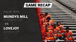 Recap: Mundys Mill  vs. Lovejoy  2016