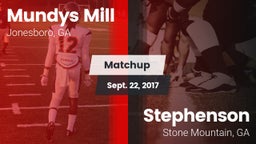 Matchup: Mundys Mill HS vs. Stephenson  2017