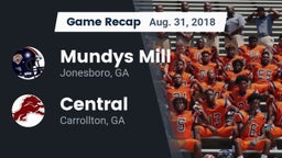 Recap: Mundys Mill  vs. Central  2018
