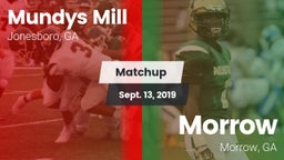 Matchup: Mundys Mill HS vs. Morrow  2019