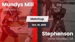 Matchup: Mundys Mill HS vs. Stephenson  2019
