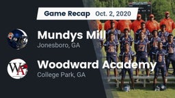 Recap: Mundys Mill  vs. Woodward Academy 2020