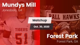 Matchup: Mundys Mill HS vs. Forest Park  2020