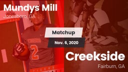 Matchup: Mundys Mill HS vs. Creekside  2020