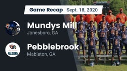Recap: Mundys Mill  vs. Pebblebrook  2020