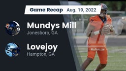 Recap: Mundys Mill  vs. Lovejoy  2022
