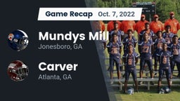 Recap: Mundys Mill  vs. Carver  2022