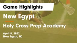 New Egypt  vs Holy Cross Prep Academy Game Highlights - April 8, 2022