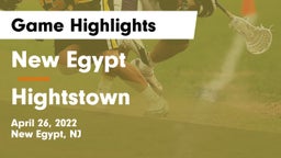 New Egypt  vs Hightstown  Game Highlights - April 26, 2022