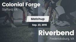 Matchup: Colonial Forge High vs. Riverbend  2016