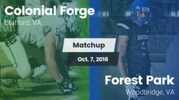 Matchup: Colonial Forge High vs. Forest Park  2016