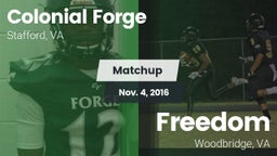 Matchup: Colonial Forge High vs. Freedom  2016