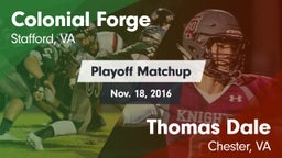 Matchup: Colonial Forge High vs. Thomas Dale  2016