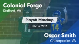 Matchup: Colonial Forge High vs. Oscar Smith  2016