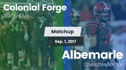 Matchup: Colonial Forge High vs. Albemarle  2017