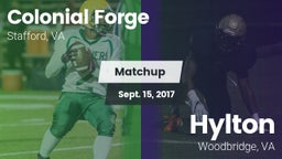 Matchup: Colonial Forge High vs. Hylton  2017