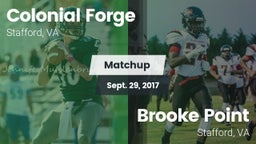 Matchup: Colonial Forge High vs. Brooke Point  2017