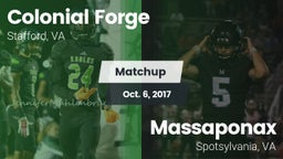 Matchup: Colonial Forge High vs. Massaponax  2017