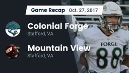 Recap: Colonial Forge  vs. Mountain View  2017