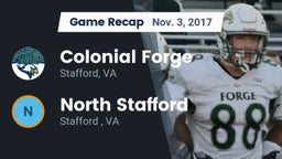 Recap: Colonial Forge  vs. North Stafford   2017