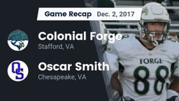 Recap: Colonial Forge  vs. Oscar Smith  2017