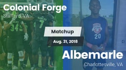 Matchup: Colonial Forge High vs. Albemarle  2018