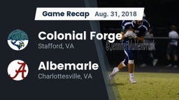 Recap: Colonial Forge  vs. Albemarle  2018