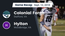 Recap: Colonial Forge  vs. Hylton  2018