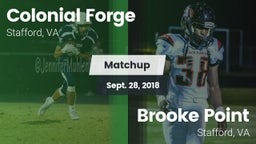 Matchup: Colonial Forge High vs. Brooke Point  2018