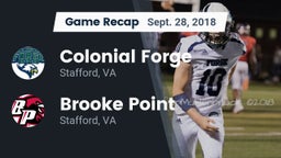 Recap: Colonial Forge  vs. Brooke Point  2018