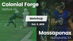 Matchup: Colonial Forge High vs. Massaponax  2018