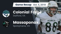 Recap: Colonial Forge  vs. Massaponax  2018