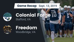 Recap: Colonial Forge  vs. Freedom  2019
