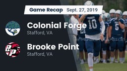 Recap: Colonial Forge  vs. Brooke Point  2019