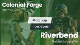 Matchup: Colonial Forge High vs. Riverbend  2019