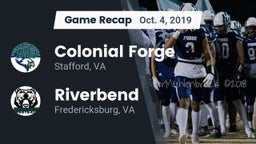 Recap: Colonial Forge  vs. Riverbend  2019