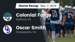 Recap: Colonial Forge  vs. Oscar Smith  2019