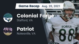 Recap: Colonial Forge  vs. Patriot   2021