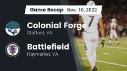 Recap: Colonial Forge  vs. Battlefield  2022