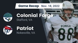 Recap: Colonial Forge  vs. Patriot   2022