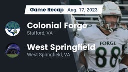Recap: Colonial Forge  vs. West Springfield  2023