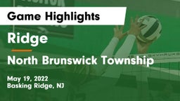 Ridge  vs North Brunswick Township  Game Highlights - May 19, 2022