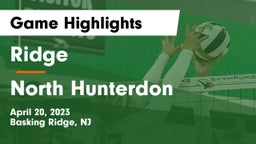 Ridge  vs North Hunterdon  Game Highlights - April 20, 2023