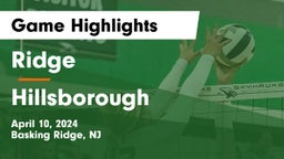 Ridge  vs Hillsborough  Game Highlights - April 10, 2024