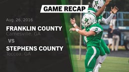 Recap: Franklin County  vs. Stephens County  2016